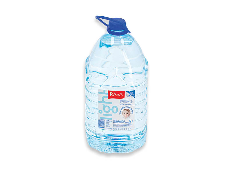 Negazuotas NATŪRALUS MINERALINIS vanduo RASA LIGHT
			, 
				 5 l, 0,20 Eur/l