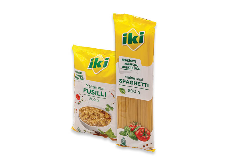 IKI makaronai
,
500 g, 7 rūšių, 1,38 Eur/kg IKI makaronai
,
500 g, 7 rūšių, 1,38 Eur/kg