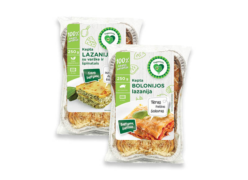 PAGAMINTA IKI lazanija
			, 
				 250 g, 2 rūšių, 11,56 Eur/kg. A lygio parduotuvėse