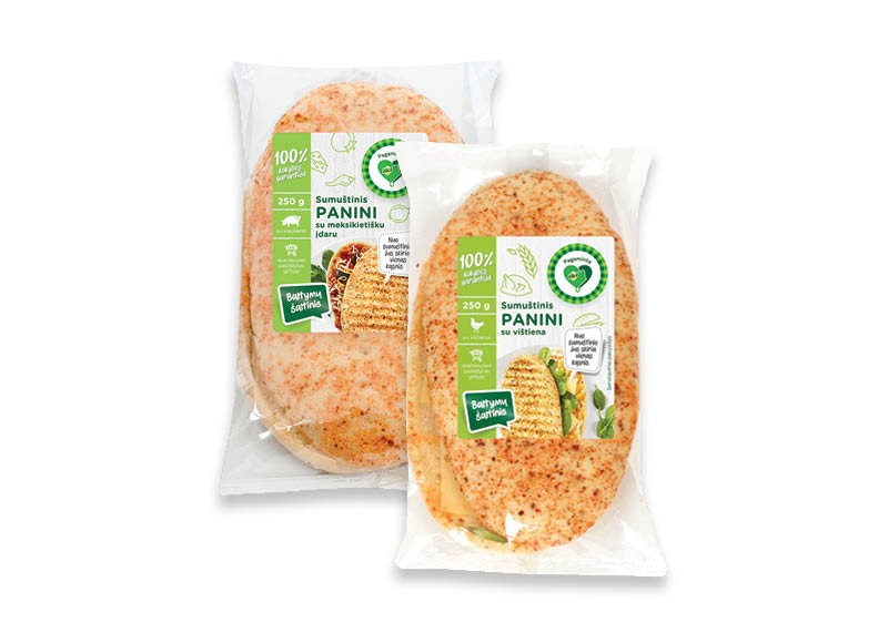 PAGAMINTA IKI sumuštinis PANINI
			, 
				 220 g, 250 g, 3 rūšių. Ir IKI EXPRESS