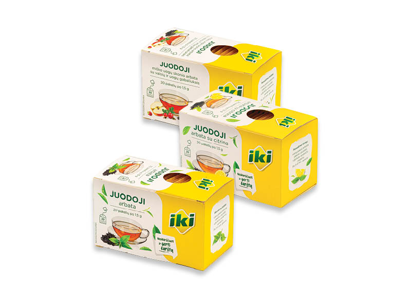 IKI juodoji arbata
,
20 vnt., 3 rūšių, 0,05 Eur/vnt. IKI juodoji arbata
,
20 vnt., 3 rūšių, 0,05 Eur/vnt.