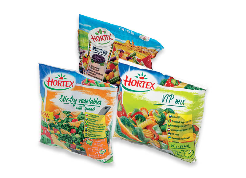 Šaldytai produkcijai HORTEX
			, 
				 400 g, 450 g, 8 rūšių. Ir IKI EXPRESS