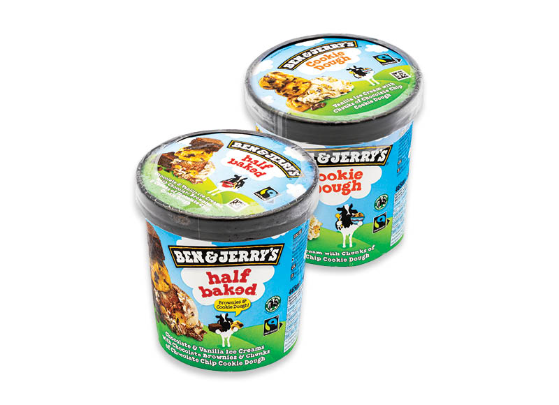 Valgomieji ledai BEN & JERRY’S
			, 
				 465 ml, 6 rūšių, 10,73 Eur/l. Ir IKI EXPRESS