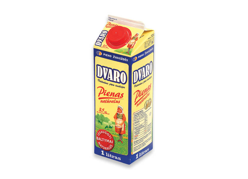 DVARO NATŪRALUS pienas
			, 
				 1 l. A lygio parduotuvėse. Ir IKI EXPRESS