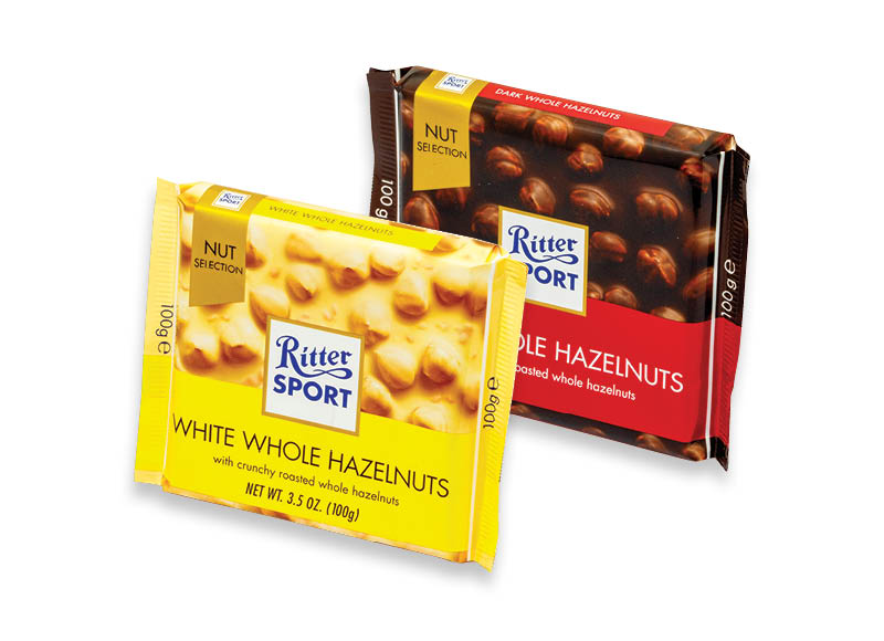 Šokoladas RITTER SPORT
			, 
				 100 g, 4 rūšių, 13,90 Eur/kg. A lygio parduotuvėse