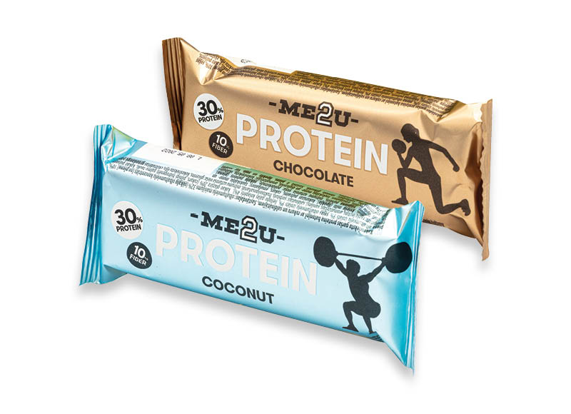 Proteino batonėlis ME2U PROTEIN
			, 
				 60 g, 3 rūšių, 26,50 Eur/kg. A lygio parduotuvėse. Ir IKI EXPRESS