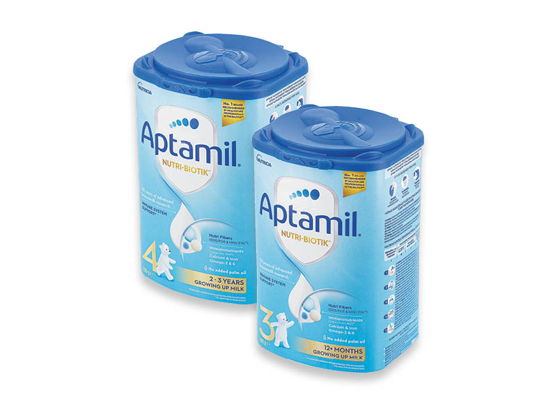 Pieno gėrimams APTAMIL 2, 3
			, 
				 800 g, 1,2 kg, 3 rūšių