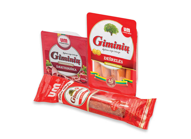 GIMINIŲ mėsos gaminiams
			, 
				 Įvairių rūšių