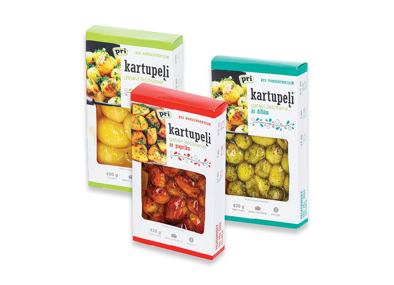 Virtoms bulvytėms
			, 
				 400 g, 430 g, 3 rūšių
