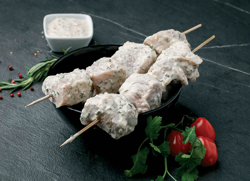 Marinuotas kiaulienos mentės šašlykas su majonezu
,
(sveriamoje vitrinoje) 1 kg. A lygio parduotuvėse Marinuotas kiaulienos mentės šašlykas su majonezu
,
(sveriamoje vitrinoje) 1 kg. A lygio parduotuvėse