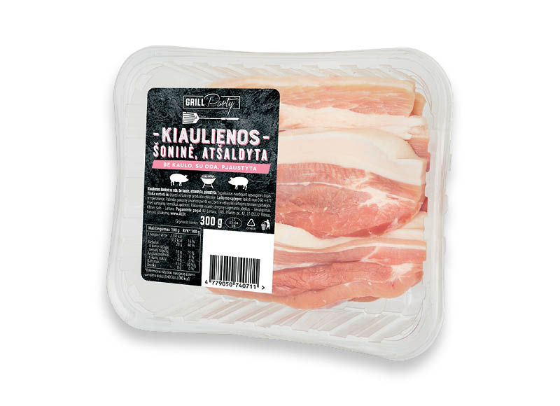 GRILL PARTY pjaustyta kiaulienos šoninė
			, 
				 300g, 6,63 Eur/kg. A lygio parduotuvėse