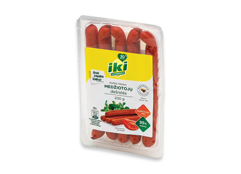 IKI karštai rūkytos MEDŽIOTOJŲ dešrelės
,
200 g, a. r., 8,95 Eur/kg. A lygio parduotuvėse IKI karštai rūkytos MEDŽIOTOJŲ dešrelės
,
200 g, a. r., 8,95 Eur/kg. A lygio parduotuvėse
