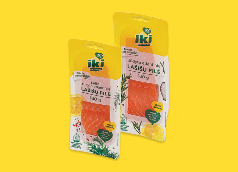 IKI šaltai rūkyta ir sūdyta lašišų filė
			, 
				 160 g, 2 rūšių, 22,44 Eur/kg. Ir IKI EXPRESS