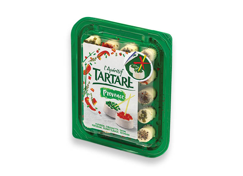 Šviežias sūris TARTARE L’APERITIF PROVENCE
			, 
				 100 g, 33,90 Eur/kg. Ir IKI EXPRESS
