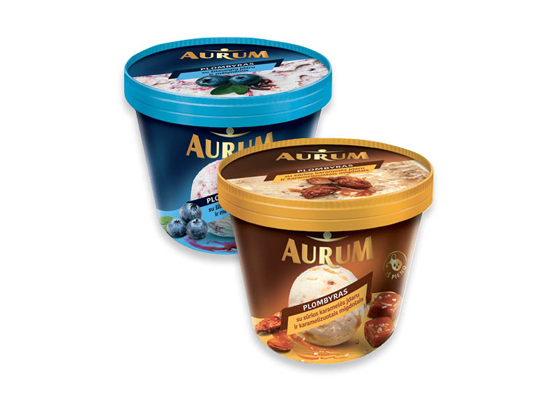 Valgomieji ledai dėžutėse AURUM
			, 
				 800 ml, 2 rūšių, 4,69 Eur/l. A lygio parduotuvėse