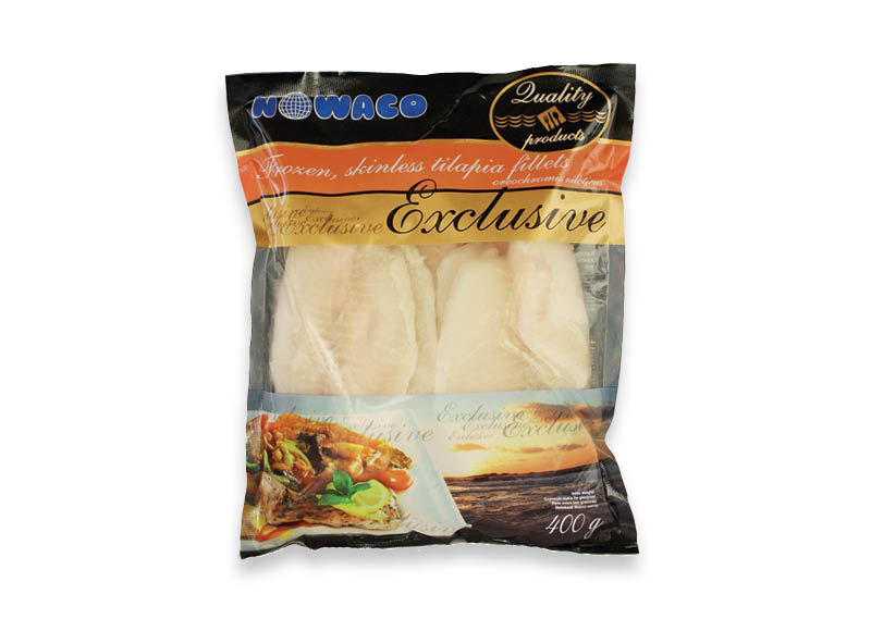 Šaldyta glazūruota nilinių tilapijų filė be odos NOWACO EXCLUSIVE
			, 
				 400 g, 9,73 Eur/kg. A lygio parduotuvėse