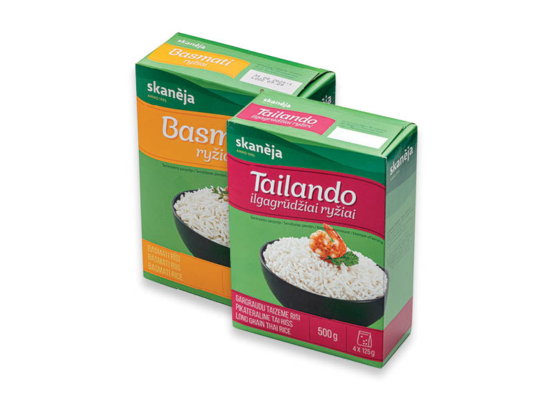 Ryžiams SKANĖJA
			, 
				 400 g, 500 g, 1 kg, 7 rūšių