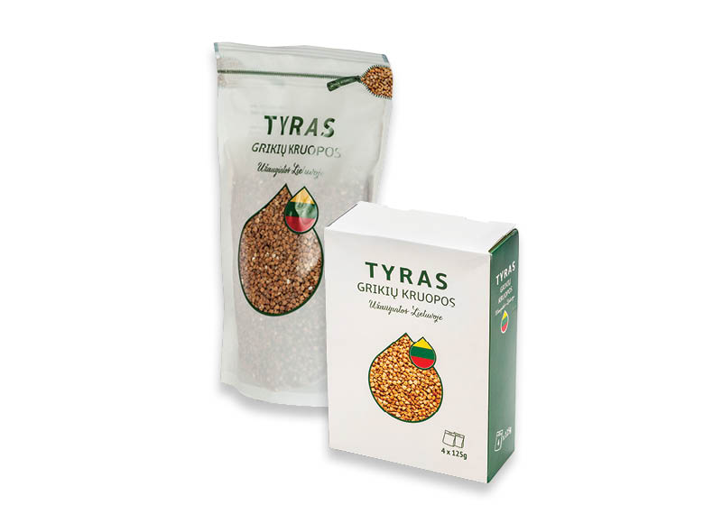 Grikių kruopoms TYRAS
,
500 g, 800 g, 2 rūšių Grikių kruopoms TYRAS
,
500 g, 800 g, 2 rūšių