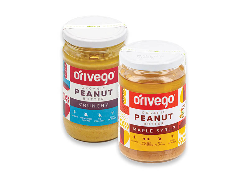 Riešutų kremui ORIVEGO
			, 
				 340 g, 5 rūšių. A lygio parduotuvėse