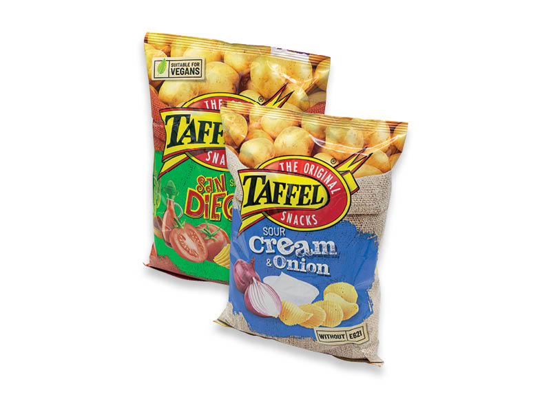 Bulvių traškučiai TAFFEL
,
130 g, įvairių rūšių, 11,46 Eur/kg. Ir IKI EXPRESS Bulvių traškučiai TAFFEL
,
130 g, įvairių rūšių, 11,46 Eur/kg. Ir IKI EXPRESS