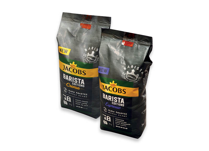 Kavos pupelės JACOBS BARISTA
			, 
				 1 kg, 3 rūšių. A lygio parduotuvėse