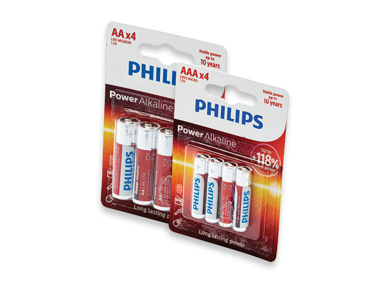Elementai PHILIPS
			, 
				 4 vnt., 2 rūšių, 0,70 Eur/vnt. A lygio parduotuvėse