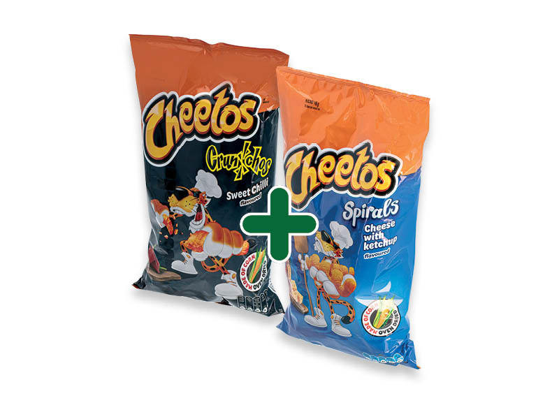 Traškučiai CHEETOS
			, 
				 145 g, 160 g, 165 g, 5 rūšių 2,59 Eur/vnt. Ir IKI EXPRESS