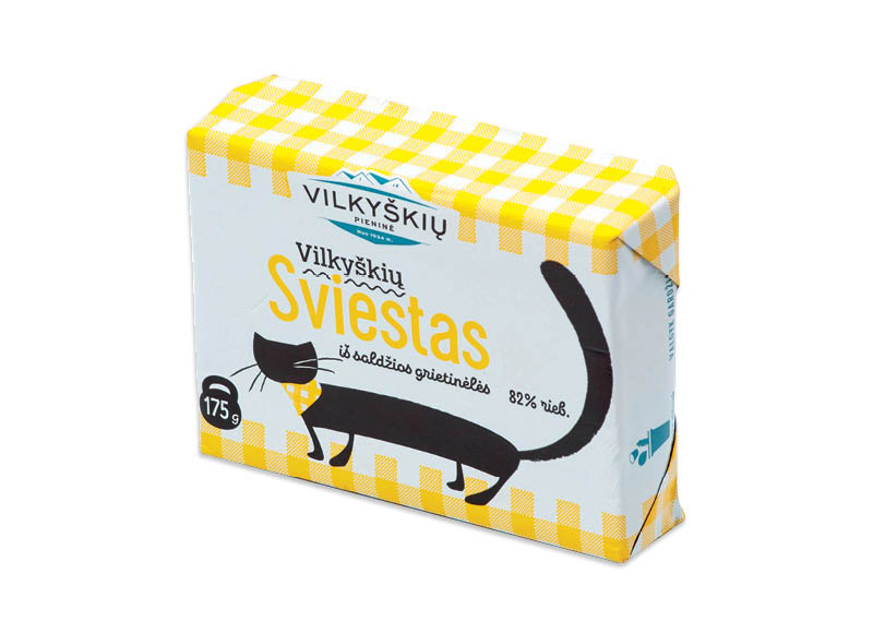 VILKYŠKIŲ sviestas, 82 % rieb.
,
175 g VILKYŠKIŲ sviestas, 82 % rieb.
,
175 g