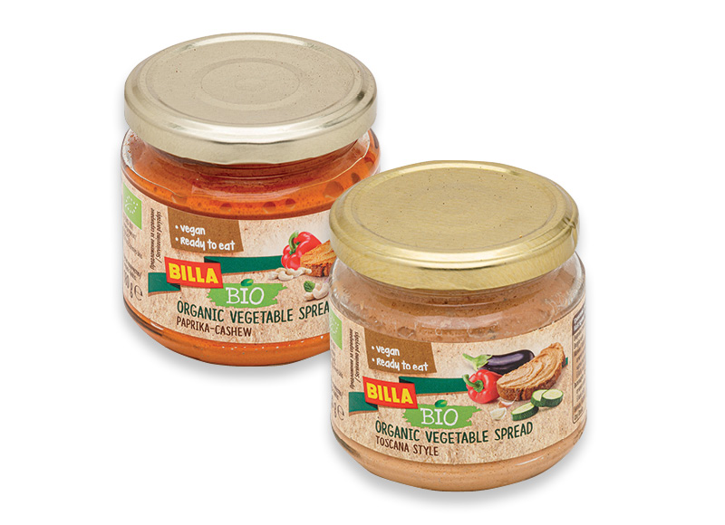 BILLA BIO daržovių užtepėlė
,
180 g, 2 rūšių, 7,17 Eur/kg. A lygio parduotuvėse BILLA BIO daržovių užtepėlė
,
180 g, 2 rūšių, 7,17 Eur/kg. A lygio parduotuvėse