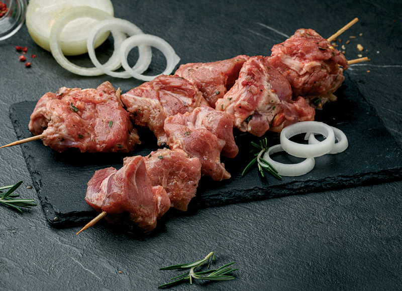 GRILL PARTY kiaulienos sprandinės šašlykas tradiciniame marinate
			, 
				 800 g, 5,24 Eur/kg