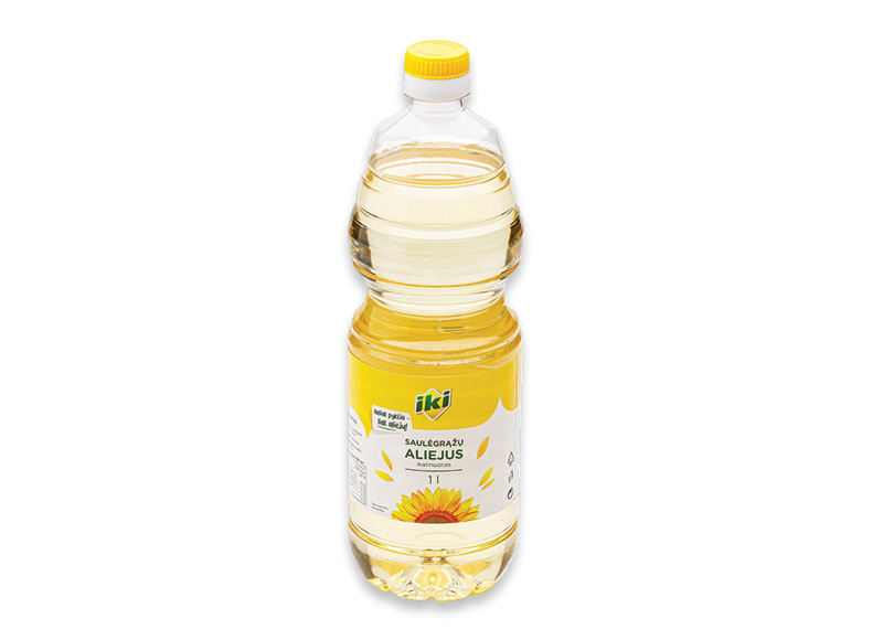 IKI saulėgrąžų aliejus
			, 
				 1 l