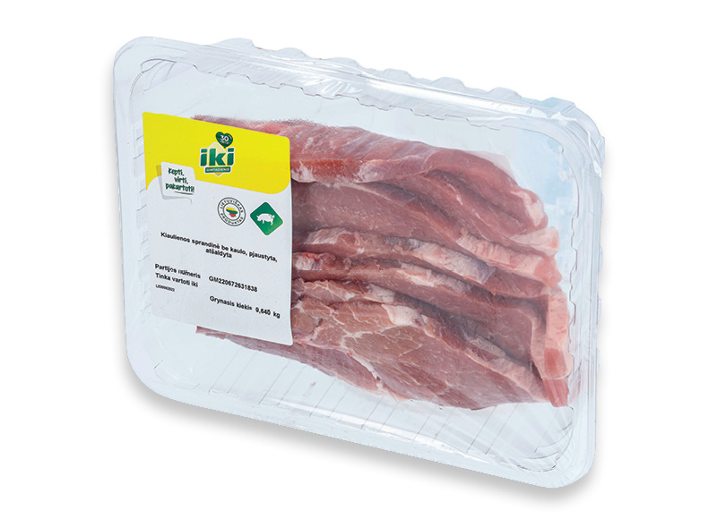 IKI pjaustyta kiaulienos sprandinė be kaulo
,
640 g, 7,17 Eur/kg. A lygio parduotuvėse. Ir IKI EXPRESS IKI pjaustyta kiaulienos sprandinė be kaulo
,
640 g, 7,17 Eur/kg. A lygio parduotuvėse. Ir IKI EXPRESS