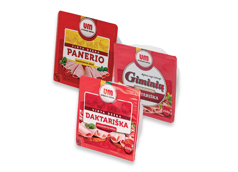 Virtoms, pjaustytoms UTENOS MĖSOS dešroms
			, 
				 250 g, 3 rūšių. Ir IKI EXPRESS