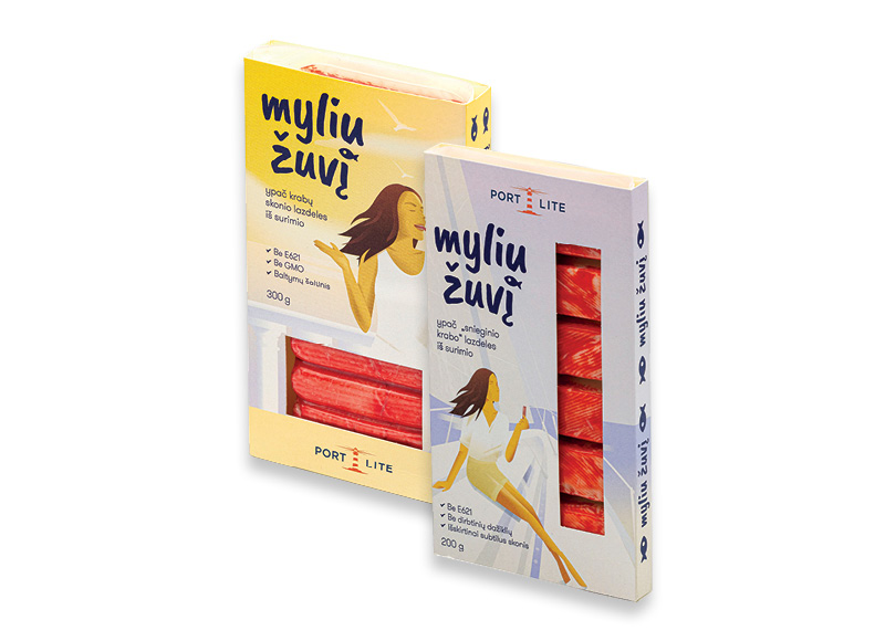 Krabų ir snieginių krabų skonio lazdelėms MYLIU ŽUVĮ
			, 
				 200 g, 300 g, 2 rūšių. A lygio parduotuvėse