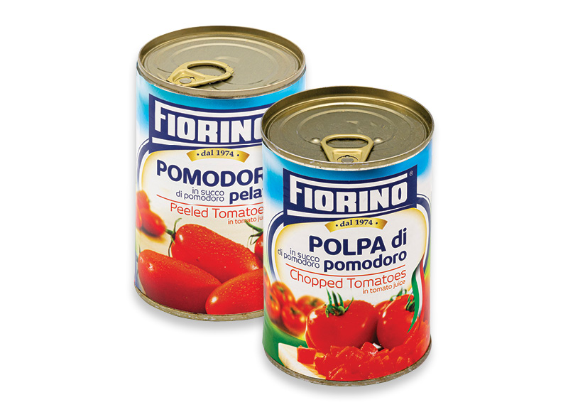 Konservuoti pomidorai FIORINO
			, 
				 425 ml, 2 rūšių, 2,09 Eur/l. Ir IKI EXPRESS