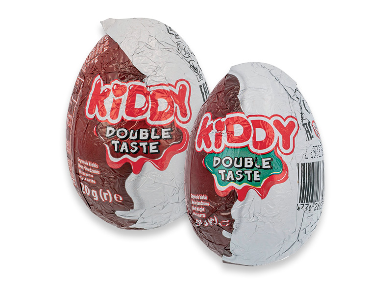 Šokoladinis kiaušinis KIDDY
			, 
				 20 g, 2 rūšių, 39,50 Eur/kg. A lygio parduotuvėse. Ir IKI EXPRESS