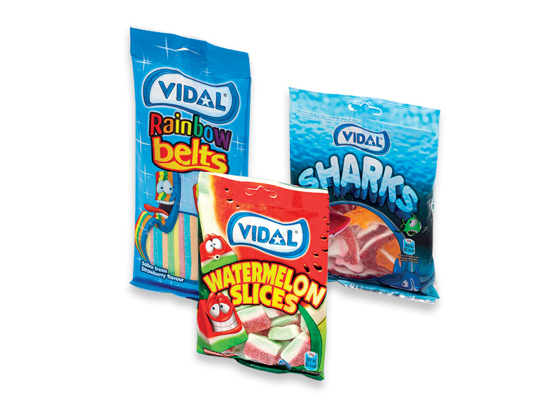 Guminukai VIDAL
			, 
				 90 g, 100 g, 6 rūšių. Ir IKI EXPRESS