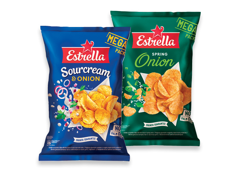 Bulvių traškučiai ESTRELLA
,
250 g, 5 rūšių, 11,16 Eur/kg Bulvių traškučiai ESTRELLA
,
250 g, 5 rūšių, 11,16 Eur/kg