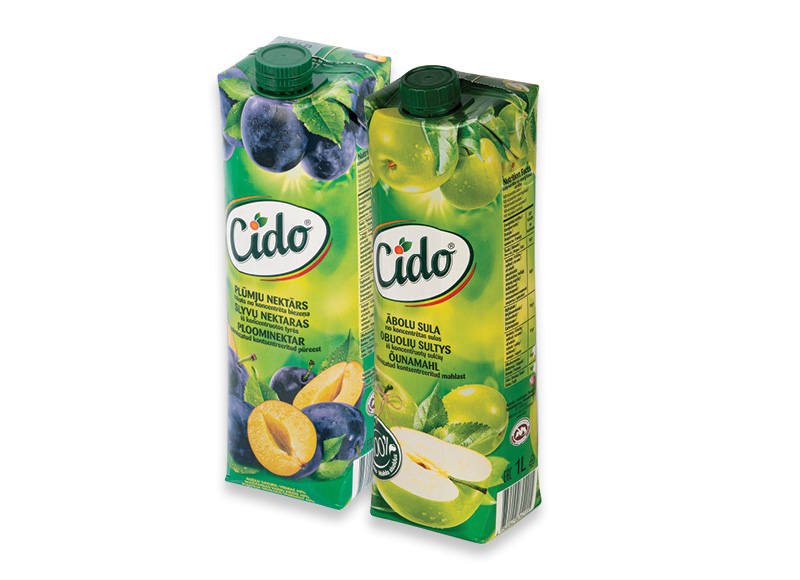 Obuolių sultys ir slyvų nektaras CIDO
			, 
				 1 l, 2 rūšių. Ir IKI EXPRESS