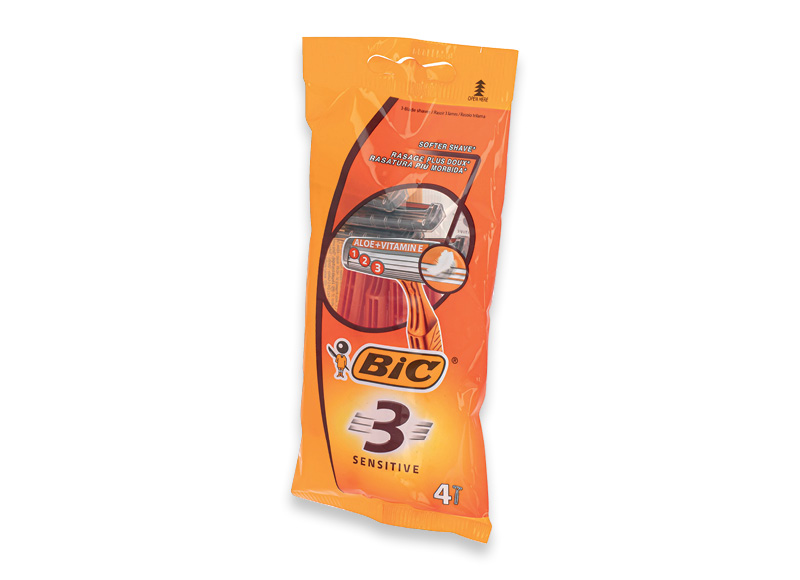 Vienkartiniai skustuvai BIC3 P4 SENSITIVE BAG
			, 
				 A lygio parduotuvėse