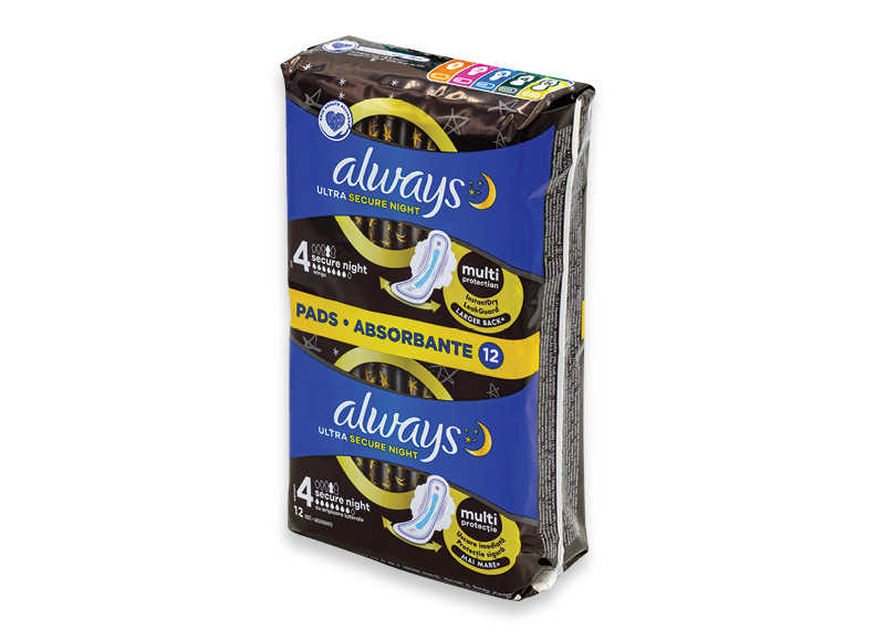 Paketai ALWAYS DUO ULTRA EXTRA NIGHT
			, 
				 12 vnt., 0,32 Eur/vnt.