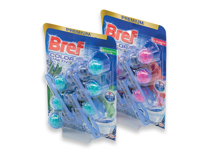 Tualeto valiklis BREF COLOR
			, 
				 3 vnt./ pak., 2 rūšių, 1,10 Eur/vnt. A lygio parduotuvėse