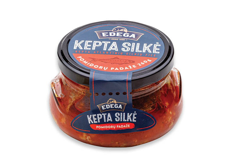 Kepta silkių filė pomidorų padaže EDEGA
			, 
				 260 g, 7,65 Eur/kg