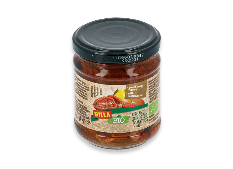 BILLA BIO ekologiški džiovinti pomidorai saulėgrąžų aliejuje
,
190 g, 10,47 Eur/kg BILLA BIO ekologiški džiovinti pomidorai saulėgrąžų aliejuje
,
190 g, 10,47 Eur/kg