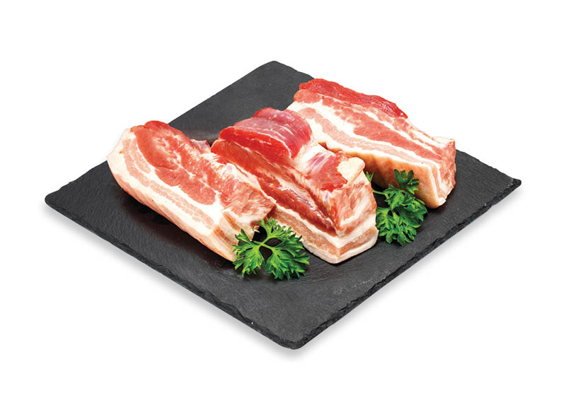 Kiaulienos šoninė be kaulo
			, 
				 (sveriamoje vitrinoje) 1 kg