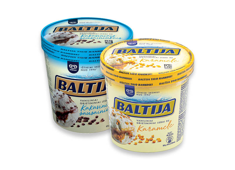 Valgomieji ledai BALTIJA dėžutėje
			, 
				 450 ml, 2 rūšių, 8,87 Eur/l. Ir IKI EXPRESS
