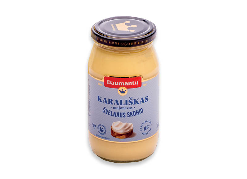 DAUMANTŲ KARALIŠKAS švelnaus skonio majonezas
,
400 g, 6,23 Eur/kg DAUMANTŲ KARALIŠKAS švelnaus skonio majonezas
,
400 g, 6,23 Eur/kg