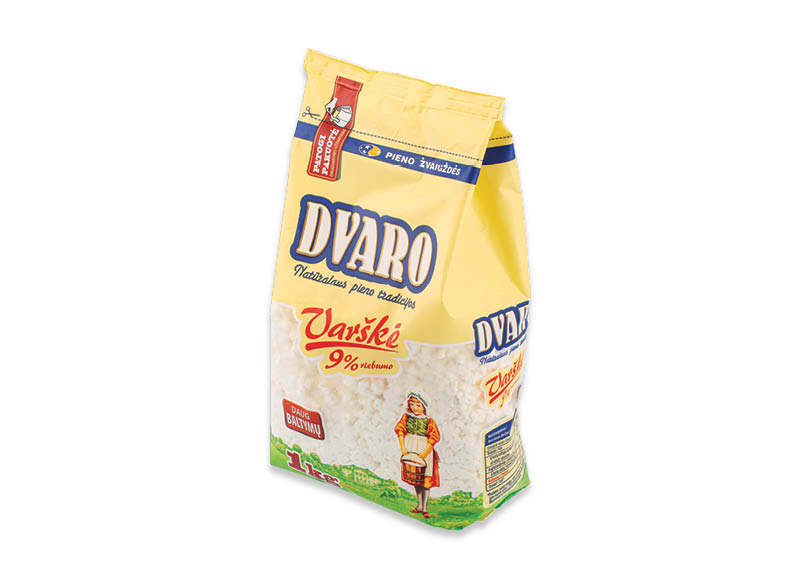 DVARO varškė
			, 
				 1 kg, 9 % rieb.