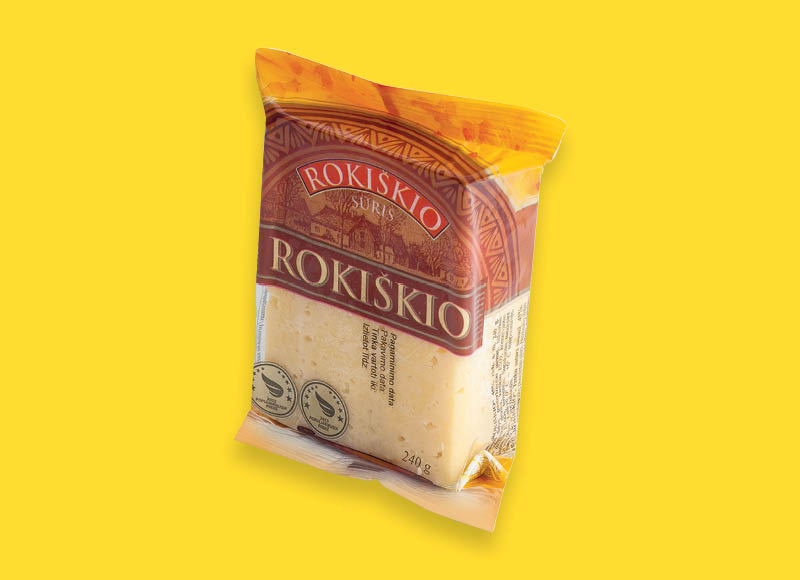 ROKIŠKIO sūris
			, 
				 240 g, 45 % rieb., 6,63 Eur/kg. Ir IKI EXPRESS
