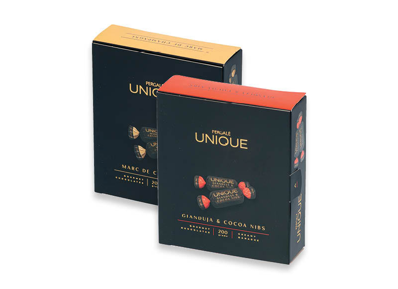 Saldainių dėžutė PERGALĖ UNIQUE
			, 
				 200 g, 2 rūšių, 19,95 Eur/kg